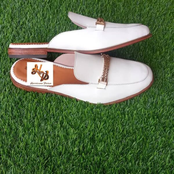 Unisex White Mules Shoes