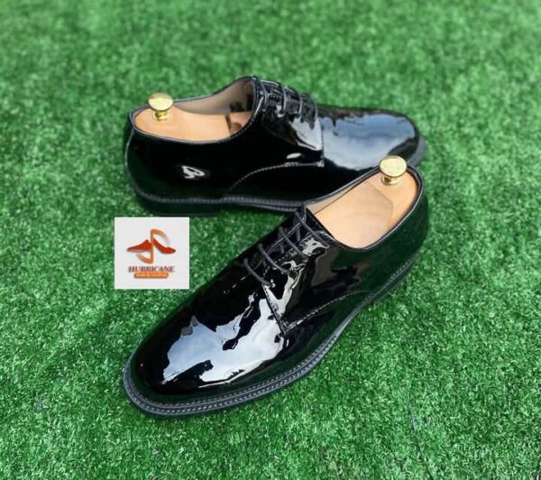 Men's Patent Leather Derby Shoes (mirror face)