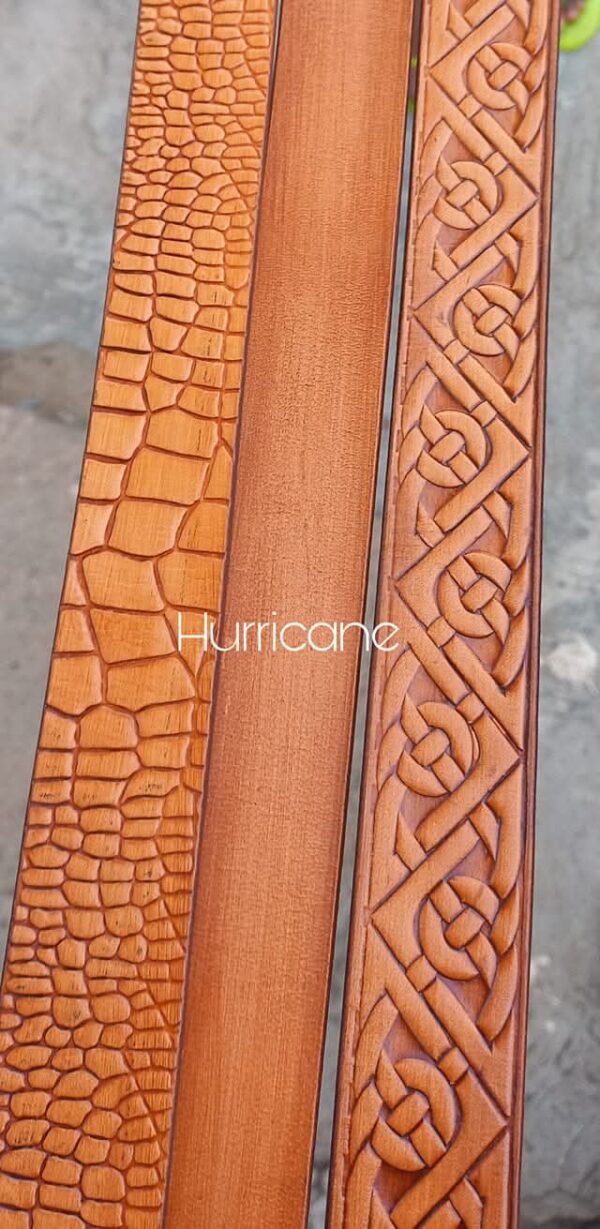 Embossed Golden Brown Belts