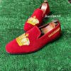 Custom-made Red Suede Royal Shoes - Image 2