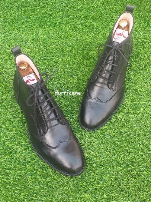 Men's Wing-Tip Ankle Boots